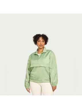 FabFitFun x Bala Bangles Windbreaker Break Away Jacket Sage Green Size L/XL